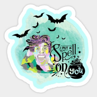 I put a spell on you boy Sticker